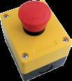 261 SPC D121613 xternal button panel with mushroom-head emergency button.