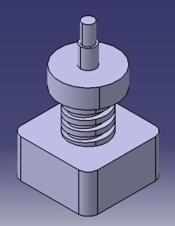 Figure 3 Constraints and loads Figure 1 Standard views of the caliper pot Shown in Figure 4.