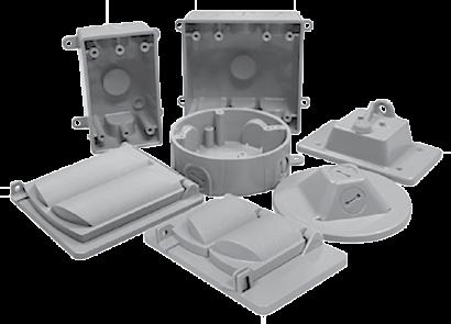 Non-Metallic Weatherproof oxes, s and Lampholders pplications Marine rated boxes and covers are ideal for use in highly corrosive areas, beaches, docks, pools, or other wet location areas.