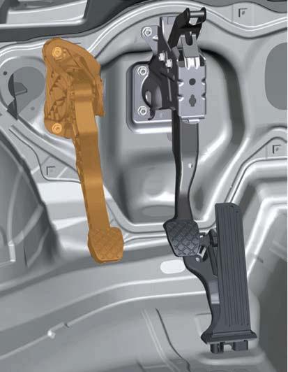 System components The clutch position sender G476 The clutch position sender is clipped onto the master cylinder. This sender detects when the clutch pedal is actuated.