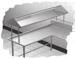 Dishtables - Accessories, Tables and Shelves Rack shelves - slanted Solid Design - WALL MOUNT SD-1 21 20 9.1 1 SD-2 42 38 13.6 2 SD-3 63 40 18.2 4 SD-4 84 50 27.