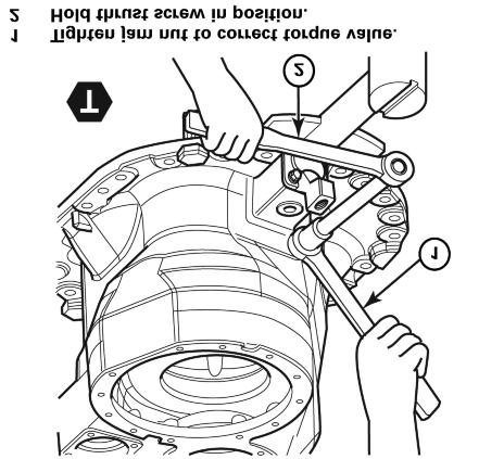 4 Assembly and Installation Fig. 4.62 Install the Inter-Axle Differential (IAD) and Lock Shift Assembly 1. If removed, use a hammer and brass drift to install the rear side gear bearing cup.