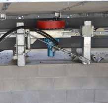 A high point loading is what causes damage to rollers and beams.