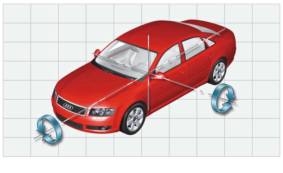 System functions Braking manoeuvres Damping control is employed, particularly during ABS/ESP braking manoeuvres. Damping is regulated as a function of the current braking pressure.