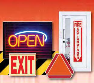 SPECIALTY / NOVELTY SIGNS & ACCESSORIES AFFICHES ET ACCESSOIRES DE SPÉCIALITÉ The Hillman Sign Center offers a large variety of specialty and novelty signs for every type of customer.