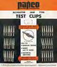 570-34 Large 50 AMP -/4 4 570-29 570-39 CARD No. 570-39 Convenient skinpacked card contains four Alligator Type Test Clips. Order by card number.