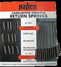 Standard Package: Contains 2 Springs 3-002 Carburetor Return Spring. Attach to screw on carburetor body and hook to throttle valve arm.