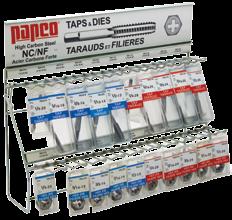 TAPS & DIES TARAUDS & FILIÈRES Papco Taps and Dies are made of high carbon tool Steel, heat treated to industrial specifications and packed in colourcoded, protective packs.