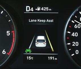 Blind-Spot Detection (BSD) warns of the presence of vehicles hidden in blind spots by means of visual