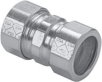Rigid/Intermediate Grade Conduit Fittings Product of the USA Conduit Fittings TYPE R COMPRESSION FITTINGS PRODUCT OF THE USA Straight Connectors Non-Insulated UL File No.