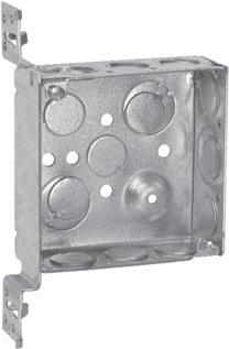 Materials - Steel Covers, Outlet, and Switch Boxes: Steel boxes and covers are made of.