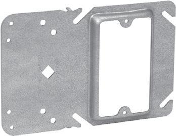 Steel Square Boxes UNI-MOUNT COVERS The Unimount combines the features of a mounting device plate with those of a box support; giving you one universal plate for all of your needs.