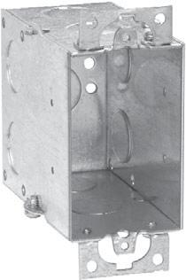 Steel Switch Boxes 3 1 /2" DEEP GANGABLE 18.