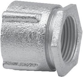 Rigid/Intermediate Grade Conduit Fittings Conduit Couplings THREE PIECE CONDUIT COUPLINGS - MALLEABLE IRON Applications: Used to join two lengths of threaded conduit.
