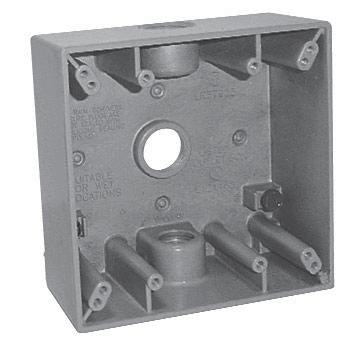 Weatherproof Outlet Boxes TWO GANG 30.
