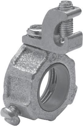 Rigid/Intermediate Grade Conduit Fittings Grounding Bushings INSULATED THROAT GROUNDING BUSHINGS - MALLEABLE IRON Applications: For use on threaded rigid/imc conduit to provide a means of grounding