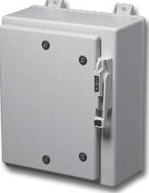 Fiberglass Enclosures Disconnect and Circuit Breaker Series Eaton's Crouse-Hinds Disconnect and Circuit Breaker Series are used in larger industrial control systems and machine tool control panels