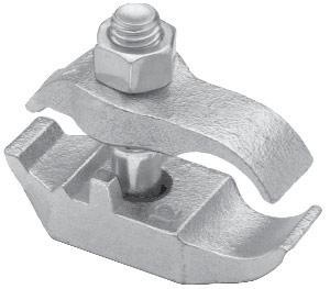 216 PARC400HD 4" 330 232 EDGE TYPE CONDUIT CLAMPS - ELECTROGALVANIZED IRON Applications: Edge Type to attach the conduit run at a 90 angle to a thin beam or structural member J TYPE CONDUIT BEAM