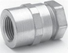 Materials: Nut - Malleable iron, Ring - Aluminum, Mesh - Stainless steel Wire Mesh Grip Dimensions Dimensions Conduit A B REPLACEMENT LIQUIDTIGHT FERRULES For Liquidator Liquidtight