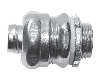 eliminating the need for a bushing or insulated throat fitting- saving time & money Reusable, long ferrule prevents pull out and tight bend conduit "pop out" Hex shaped gland nut allows for easy