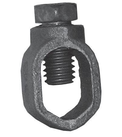 SWIVEL Applications: Used to connect grounding conductor in rigid or EMT conduit to water pipe for grounding Pressure bar clamps conduit in place and swings 360 degrees for easy