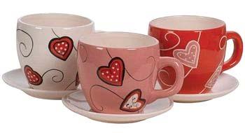 49 ea D06 551 floral tea cup & saucer pink 2.