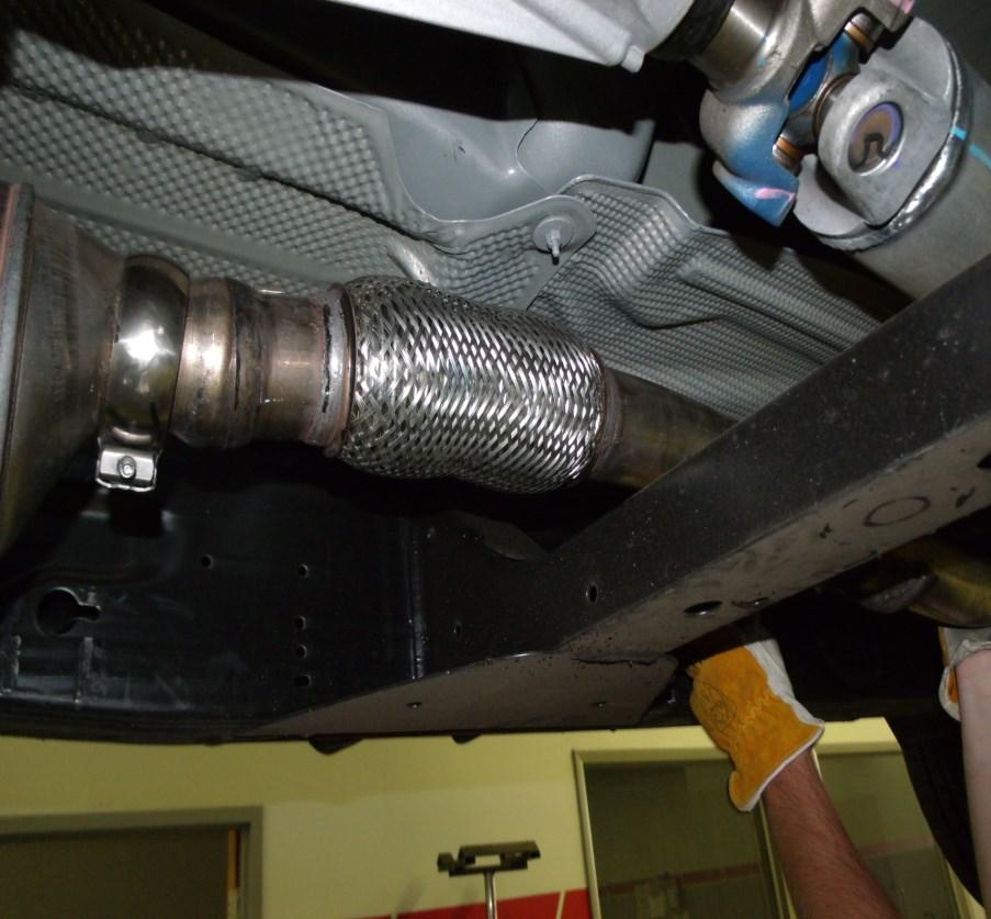 Caution!!! Never work on a hot exhaust system. Serious injury in the form of burns can result If the vehicle has been in use and the exhaust system is hot, allow vehicle to cool for at least 1 hour.