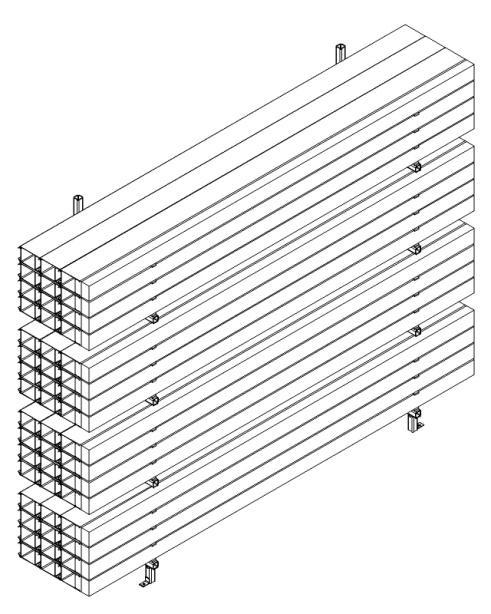3.3 Storage Rack for Dam Beams/Logs-LR Storage Rack Type Number Layers Height [mm] Dam Beam Max.