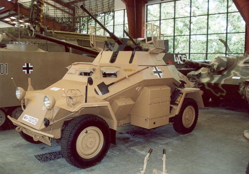 Roger Cain, May 2004 - http://sfahistory.org/tanktour.htm SdKfz. 222 Ausf. B The Collings Foundation, Stow, MA (USA) This vehicle was part of Jacques Littlefield Collection in California.