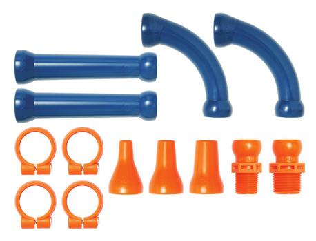1/2-INCH SYSTEM KITS 1/2" HOSE KIT 1/2" EXTENDED ELBOWS WITH CLAMPS 1/2" EXTENDED ELBOW KIT 50813 (2) 5½"