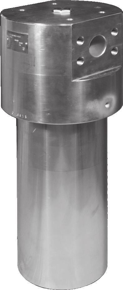STAINLESS STEEL PRESSURE FILTERS EDFR Series Inline Filters Up to 6000 PSIG up to 105 GPM Hydraulic Symbol A B Description These pressure filters consist of two main sections: the filter head and the