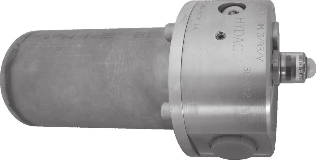 STAINLESS STEEL PRESSURE FILTERS EMLF Series Inline Filters Up to 580 PSIG up to 60 GPM Hydraulic Symbol A B Description These pressure filters consist of two main sections: the filter head and the