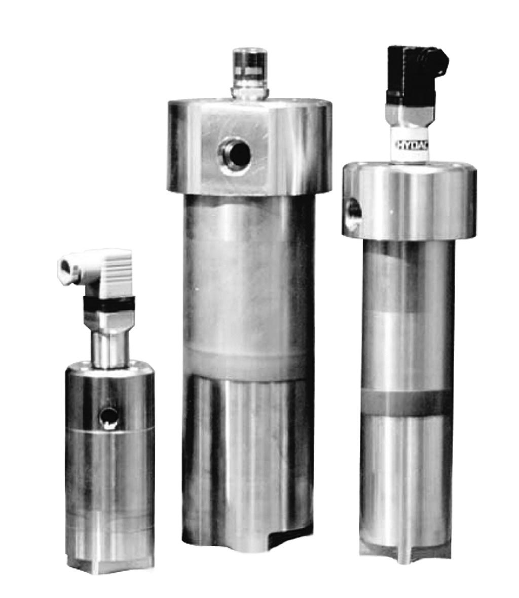 STAINLESS STEEL PRESSURE FILTERS MPSSF / HPSSFH / ACSSF Series Inline Filters Up to 30,000 PSIG up to 40 GPM Hydraulic Symbol A B Design conforms to ISO 13628-6 2 Description The pressure filters