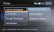 system guide PHONEBOOK SETUP Depending on your cell phone, the system may automatically download your cell phone s entire phonebook to the vehicle s Bluetooth system.
