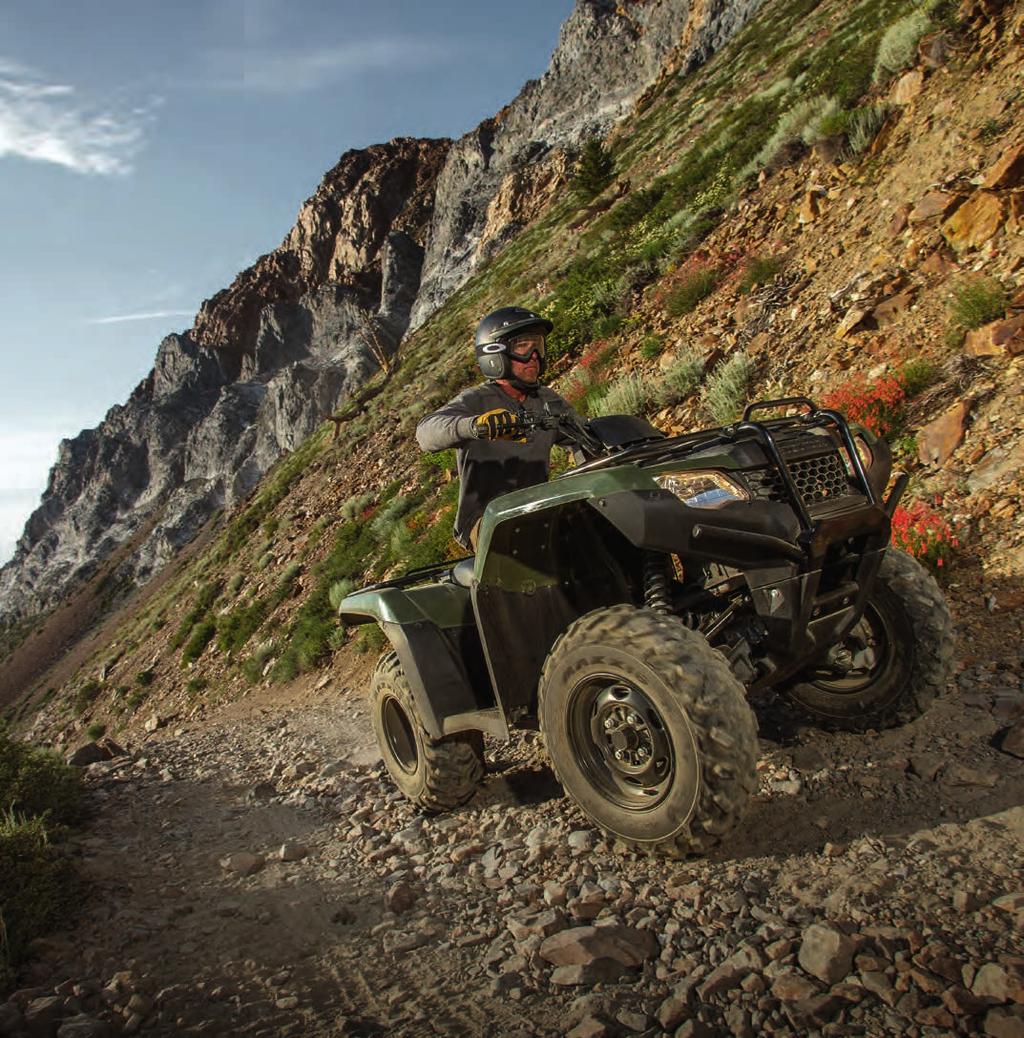 > 27 REC/UTILITY ATVs ENVIRONMENTAL COMMITMENT At Honda, we believe in performance and leadership.
