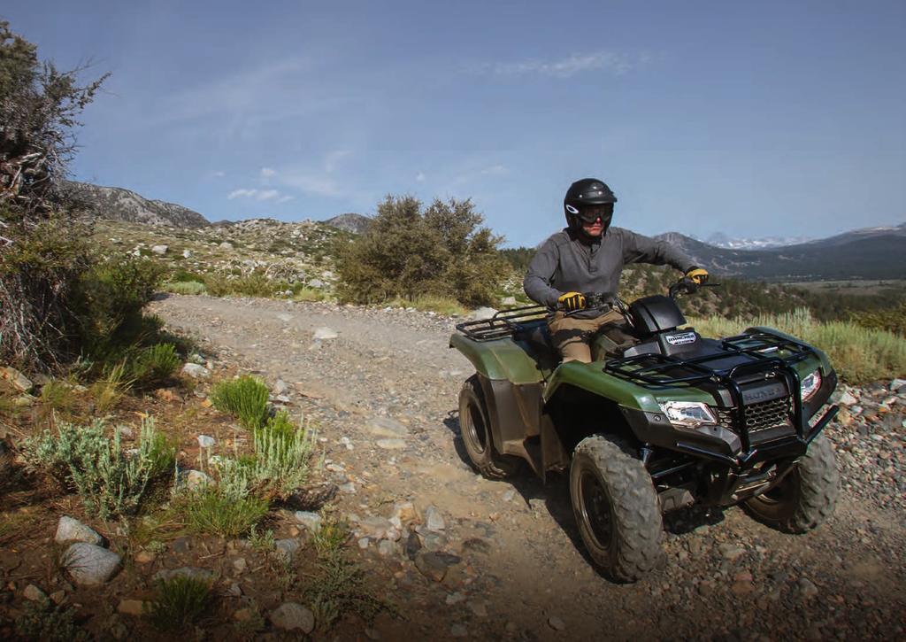 > FOURTRAX RANCHER BUILT FOR THE RANCH YOU CALL HOME.