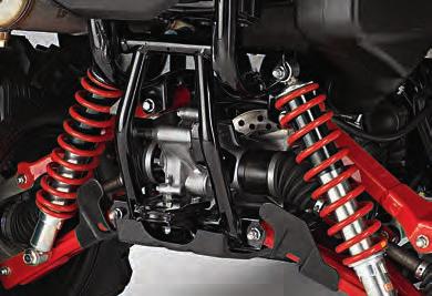 ENGINE: 475cc liquid-cooled OHV longitudinally mounted single-cylinder four-stroke FRONT SUSPENSION: Independent