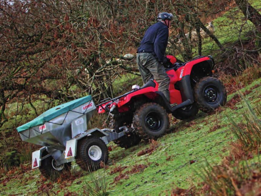 4WD Available in Green* *Foreman model only FOREMAN THE ALL-ROUND WORK HORSE Big loads, long days no problem.