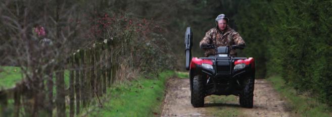 Fourtrax 420 4wd traxlok allows you to quickly switch between the go-anywhere traction of 4wd and the increased manoeuvrability and lighter steering of 2wd.