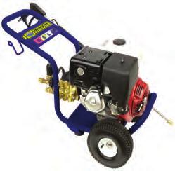5 GPM at 4000 PSI 13 HP Honda gas engine Includes 36 wand, trigger gun and 50-foot high pressure hose (2) 10 pneumatic