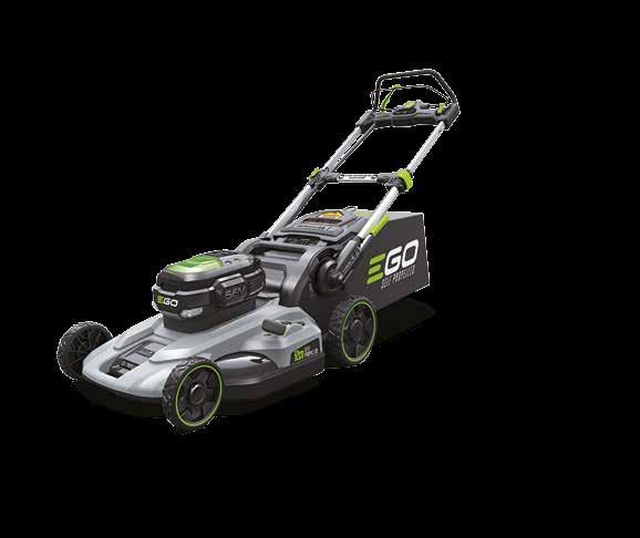 LESS VIBRATION, LESS NOISE, MORE USER FRIENDLY Designed so you can work comfortably all day long With a smooth electric motor and less moving parts, the EGO Power + mower,