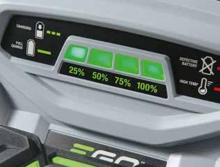 The intelligent battery control system constantly monitors each cell's charge and temperature to deliver the most efficient and quickest charge.