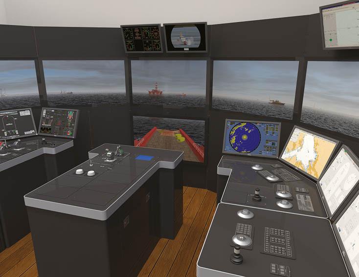 DP Maneouvring Simulator The last and most advanced level of simulators used for DP training is the full mission type.