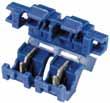 Installation material Holder for fuses Housing made of blue plastic, also for direct connexion to lead, for lead sizes from 0.75-2.0 sq. mm.