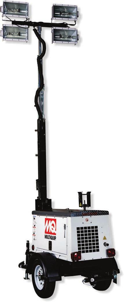 LT6 - SERIES Multiquip s LT6-Series Light Towers are the perfect choice for job and event site illumination.