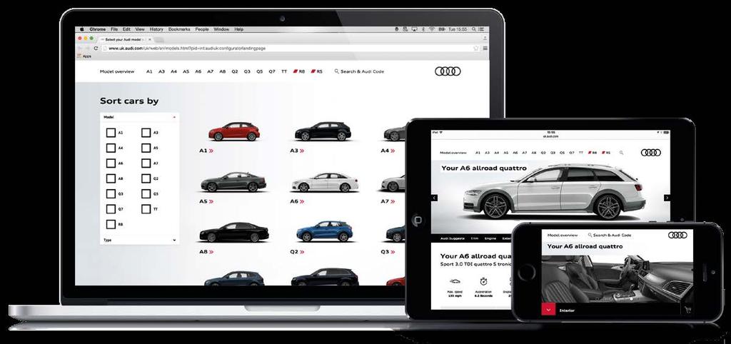 Audi cofigurator The easy way to build your Audi Our olie cofigurator makes it easy to create ad price your ideal