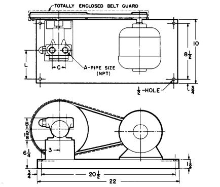 Page 310.14 VIKING GENERAL PURPOSE PUMPS DIMENSIONS These dimensions are average and not for construction purposes. Certified prints on request. For specifications, see page 310.7.