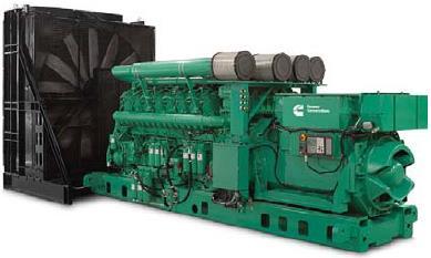 Specification sheet Diesel Generator set QSK95 series engine 2500 kw-3500 kw EPA Tier 2 emissions regulated Description Cummins commercial generator sets are fully integrated power generation systems