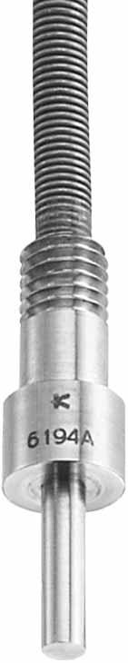 Integrated high-temperature cable with «Fischer» connector Compatible with the standard mold cavity pressure sensors Types 6157B..., 6159A... and 6183A... Description The s Types 6192A..., 6193A.