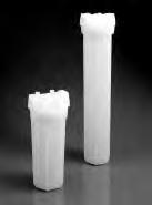 CARTRIDGE FILTER - HOUSING 29 Natural Polypropylene Plastic Filter Housing These filter housings are molded from natural, high-density polypropylene, and is available in 10, 12 and 20 inch lengths.